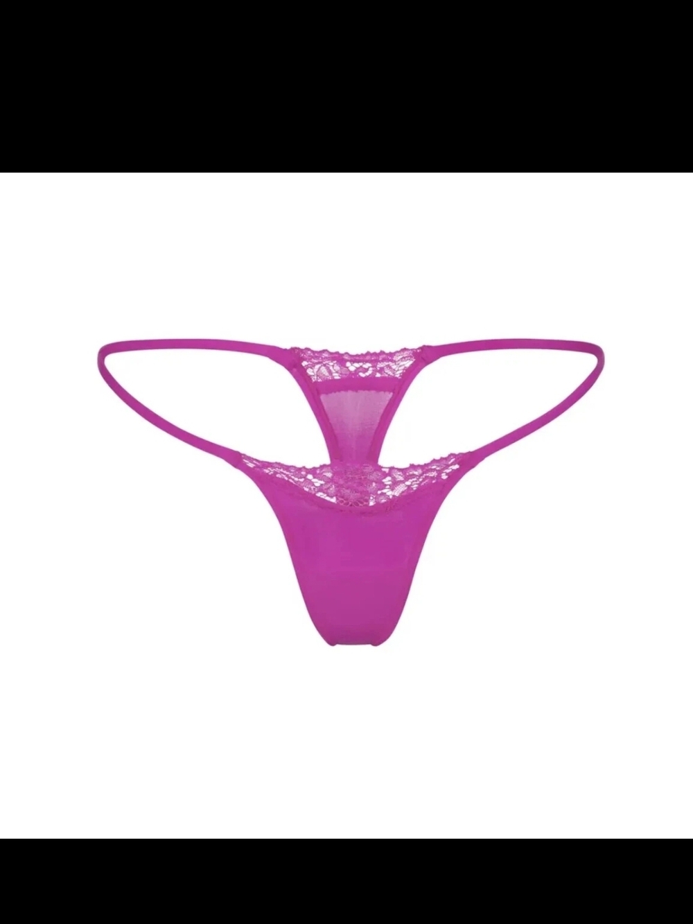 Skims Lace Fits Everybody Thong Panty Lollipop Med
